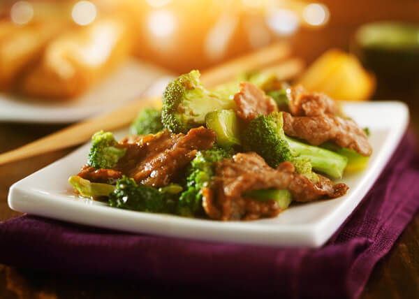 Delicious stir-fry with vegetables and meat seasoned with Boulder Salt, a healthy alternative for cooking and baking