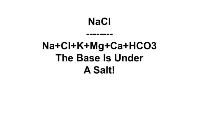 Sodium Chloride (NaCl), is one of many salts, one of which is not good for you